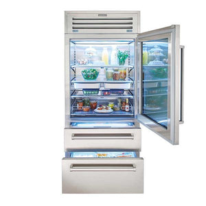Sub-Zero 914mm Ultimate Professional Refrigerator Freezer With Glass Door | ICBPRO3650G