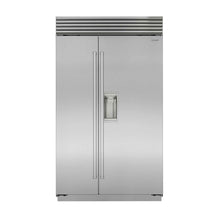 Load image into Gallery viewer, Sub-Zero Side-By-Side Silver Refrigerator/Freezer With External Ice &amp; Water Dispenser | ICBCL4850SD