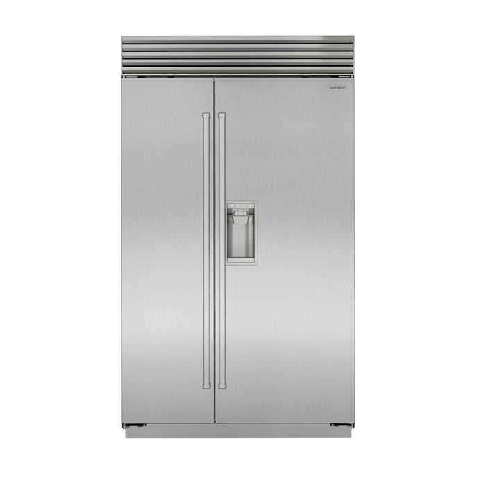 Sub-Zero Side-By-Side Silver Refrigerator/Freezer With External Ice & Water Dispenser | ICBCL4850SD