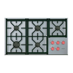 Wolf 914mm Professional Gas Cooktop | ICBCG365P/S